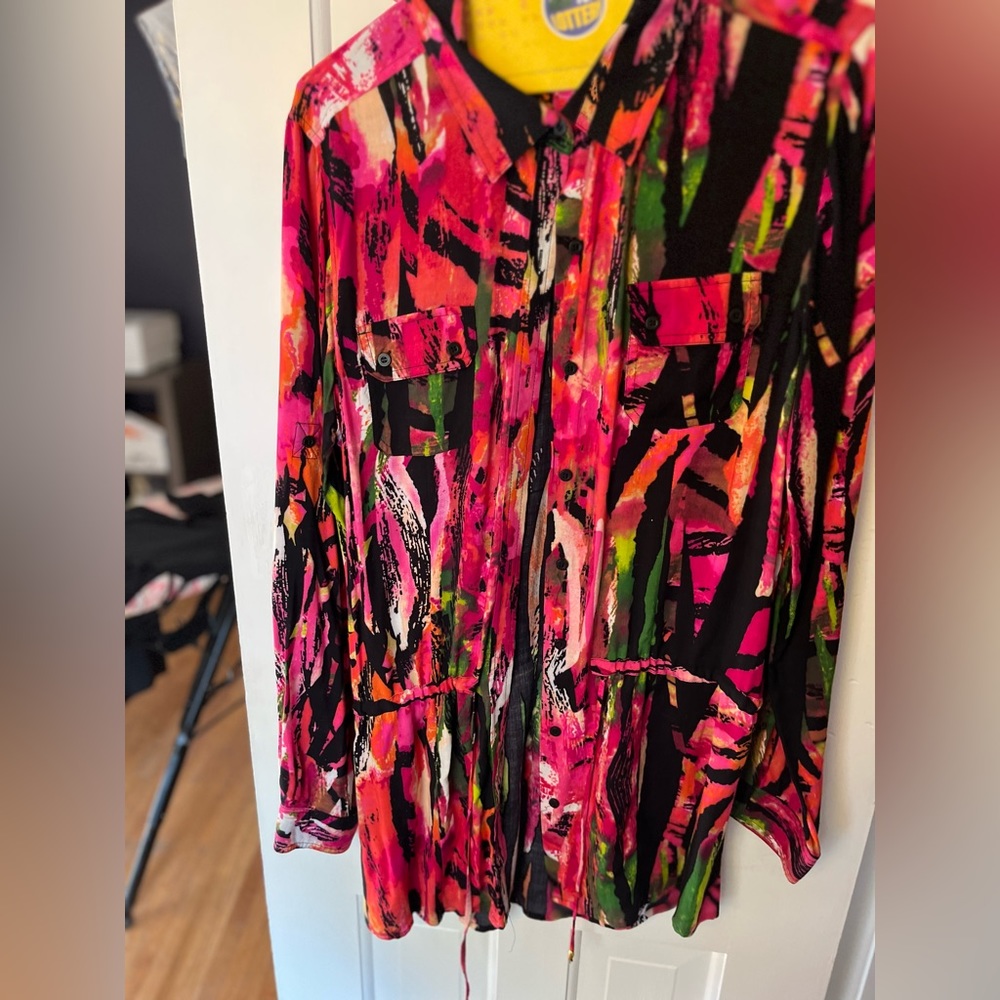 Multicolored long shirt